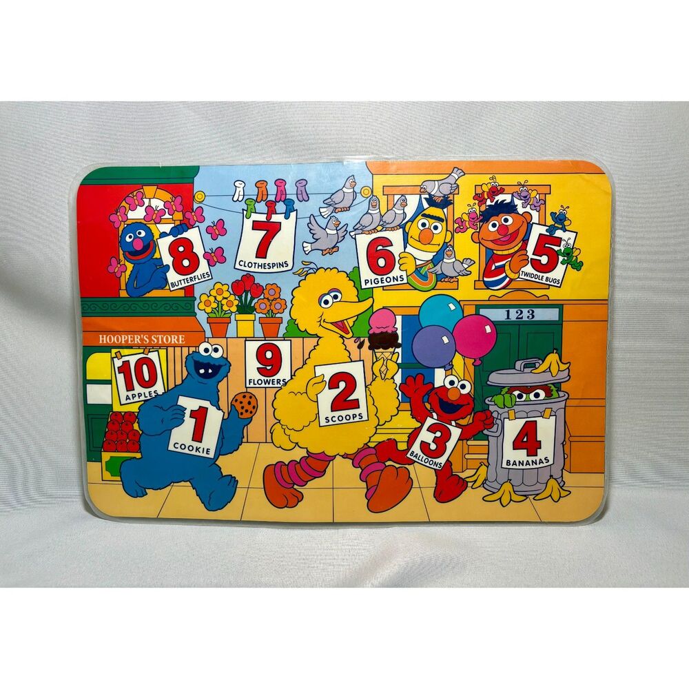 Vintage Sesame Street Kid's Placemat 2000